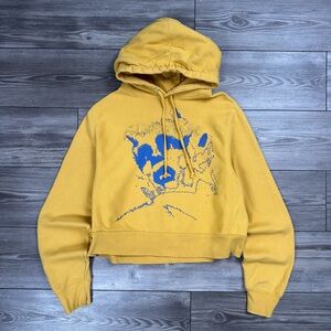 FA Tonal Logo Cropped Hoodie with Face Graphic